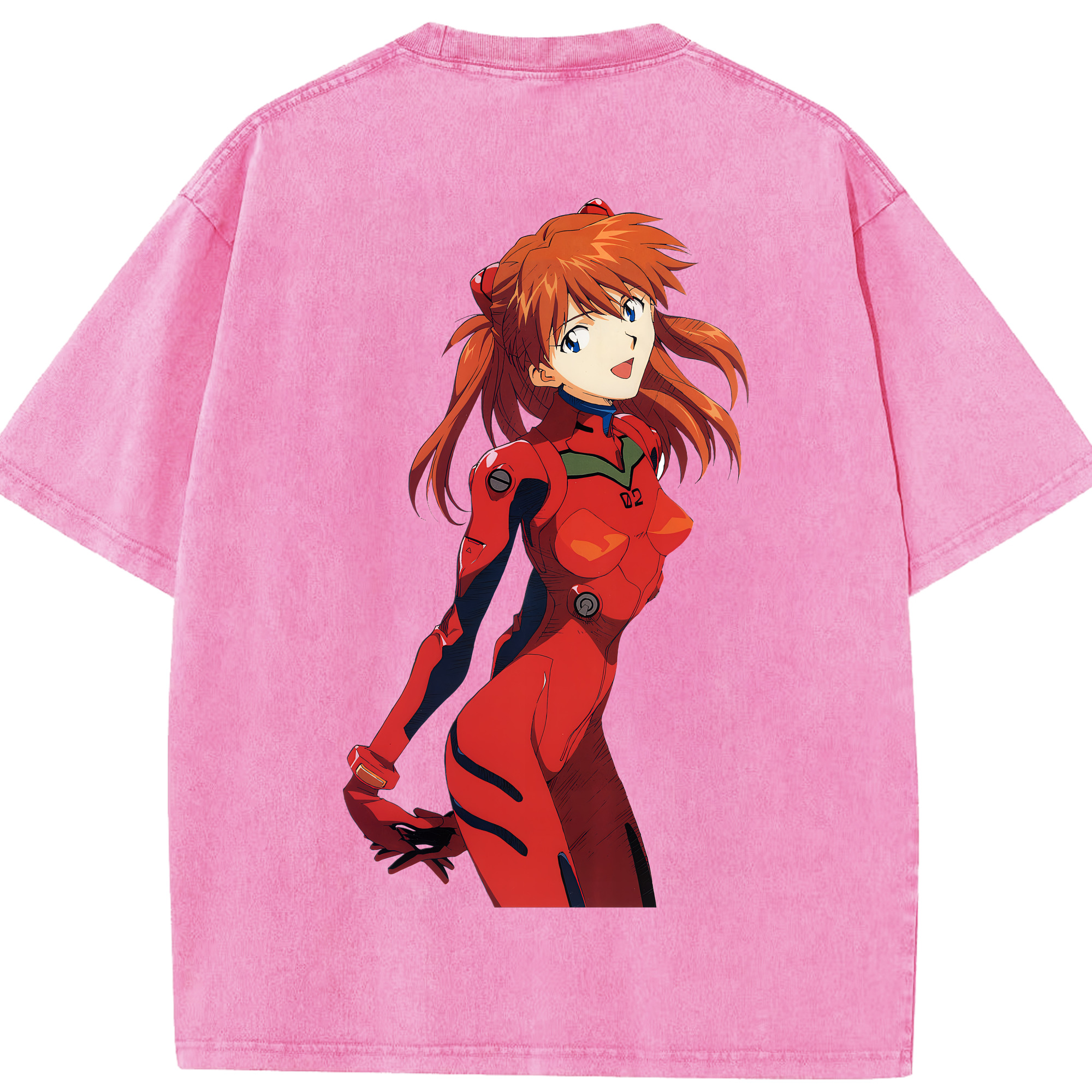 （画像用） EVA 新世紀エヴァンゲリオン 綿100% ヴィンテージ風 半袖Tシャツ（背面プリント）